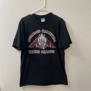 Jerzees advanced marketing taking Charge rhino tee black large vintage